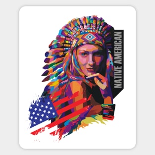 native american Sticker